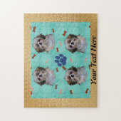 シーズー(犬)Tzuポートレート ジグソーパズル (縦)