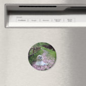 シーズー(犬)Tzuマグネット紫の花 マグネット (インサイチュ (食洗機))