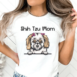 シーズー(犬)Tzuママのシャツ犬ママ Tシャツ