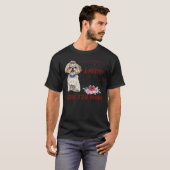シーズー(犬)Tzuママ及び顔マスク Tシャツ (正面フル)
