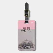 シーズー（犬）Tzuママ犬ママのラゲージタグ