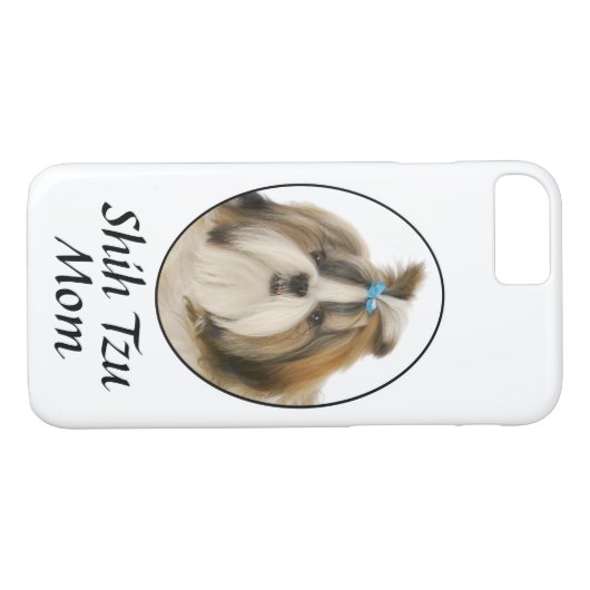 シーズー（犬）Tzuママ頭が切れるの電話 Case-Mate iPhoneケース (裏面(横))