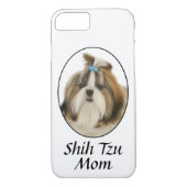 シーズー（犬）Tzuママ頭が切れるの電話 Case-Mate iPhoneケース (裏面)