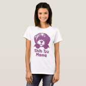 シーズー(犬)Tzuママ、シーズー(犬)Tzuドッグ恋人 Tシャツ (正面フル)