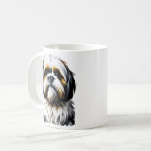 シーズー(犬)Tzuママ |愛犬家 コーヒーマグカップ (正面左)