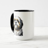 シーズー（犬）Tzuママ |愛犬家 マグカップ (正面左)