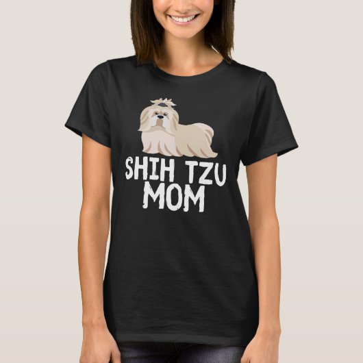 シーズー(犬)Tzuママ Tシャツ (正面)