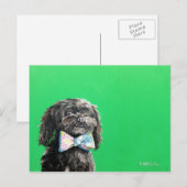 シーズー（犬）Tzuヨークシャーテリアドッグ葉書 – チップ ポストカード (正面/裏面)