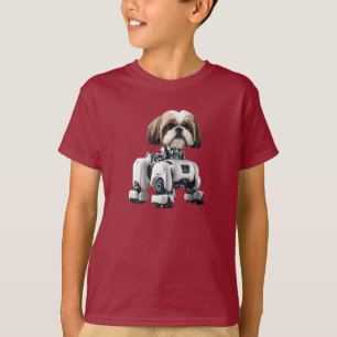 シーズー(犬)TZUロボットkidのTシャツ Tシャツ