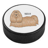 シーズー（犬）tzuロングヘアードッグ漫画イラストレーション アイスホッケーパック (3/4)