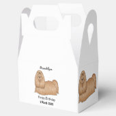 シーズー（犬）tzuロングヘアードッグ漫画イラストレーション フェイバーボックス (オープン)