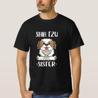 シーズー（犬）Tzu姉妹/犬の恋人 Tシャツ