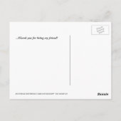 シーズー(犬)Tzu子犬ありがとうはがき ポストカード (裏面)