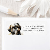 シーズー（犬）Tzu差出人住所ラベル ラベル (インサイチュ)