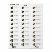 シーズー（犬）Tzu差出人住所ラベル ラベル (フルシート)