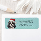 シーズー(犬)Tzu差出人住所ラベル ラベル (インサイチュ)