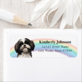 シーズー（犬）Tzu差出人住所ラベル ラベル (インサイチュ)