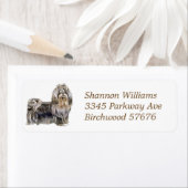 シーズー（犬）Tzu差出人住所ラベル ラベル (インサイチュ)