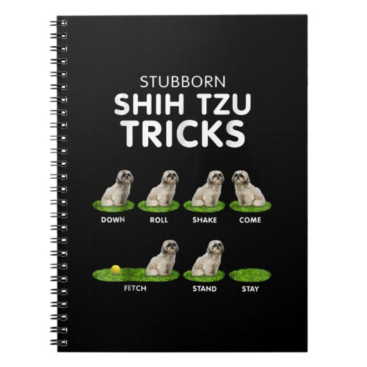 シーズー(犬)Tzu恋人 |シーズー(犬)おもしろいTzuトリックドッグの愛 ノートブック (正面)