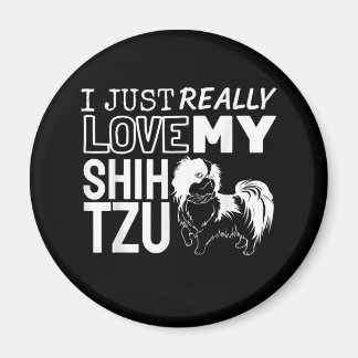 シーズー（犬）Tzu恋人|私は本当に私のシーズー（犬）Tzu愛 マグネット