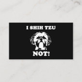 シーズー(犬)Tzu恋人 | Iシーズー(犬)Tzu Notおもしろい犬 エンクロージャーカード (正面)