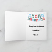 シーズー（犬）Tzu最高のおばあちゃんパーソナライズされた誕生日カード サンキューカード (内部)