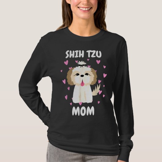 シーズー(犬)Tzu母ママ母ママ母ママ母ママ39 SデイM Tシャツ (正面)