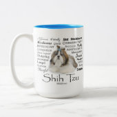 シーズー(犬)Tzu特性Mug ツートーンマグカップ (左)