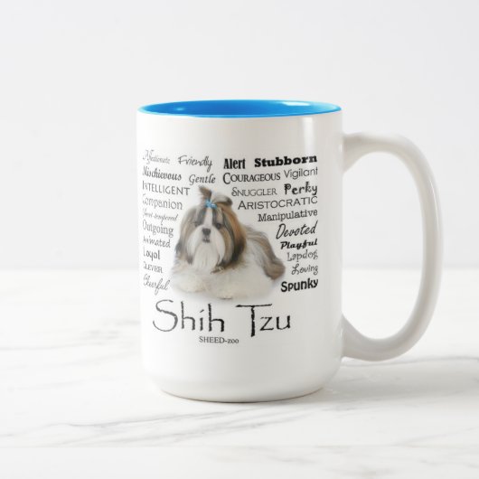 シーズー(犬)Tzu特性Mug ツートーンマグカップ (右)