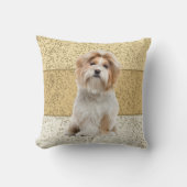 シーズー(犬)Tzu犬のキスすべてを修正 クッション (正面)