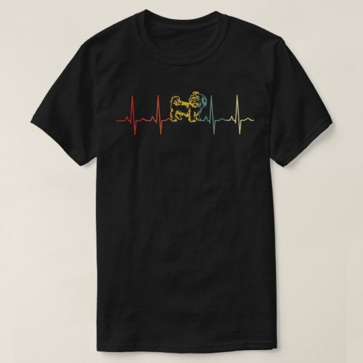 シーズー(犬)Tzu犬のハートビート2 Tシャツ (デザイン正面)