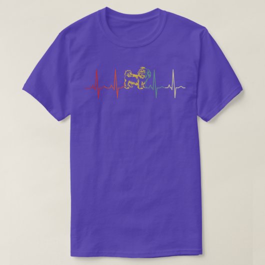 シーズー(犬)Tzu犬のハートビート2 Tシャツ (デザイン正面)