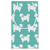 シーズー(犬)Tzu犬の子犬テディベア短い髪 スモールペーパーバッグ (裏面)