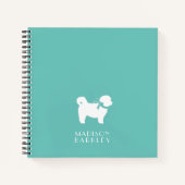 シーズー（犬）Tzu犬の子犬テディベア短い髪 ノートブック (正面)