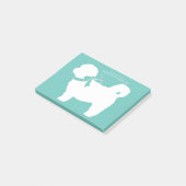 シーズー（犬）Tzu犬の子犬テディベア短い髪 ポストイット (アングル)