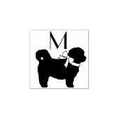 シーズー（犬）Tzu犬の子犬テディベア短い髪 ラバースタンプ (インプリント)