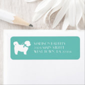 シーズー(犬)Tzu犬の子犬テディベア短い髪 ラベル (インサイチュ)