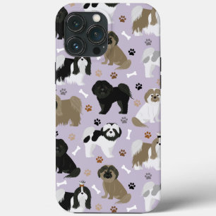 シーズー（犬）Tzu犬の足と骨ケースメイトiPhoneケース iPhone 13 Pro Maxケース