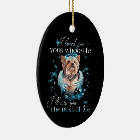 シーズー（犬）TZU犬ペット恋しく思メモリアル残り セラミックオーナメント (右)