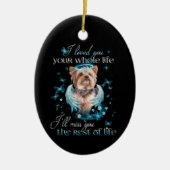 シーズー（犬）TZU犬ペット恋しく思メモリアル残り セラミックオーナメント (正面)