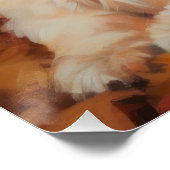 シーズー(犬)Tzu紅葉秋 インスパイア ポスター (コーナー)