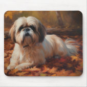 シーズー（犬）Tzu紅葉秋 インスパイア マウスパッド (正面)
