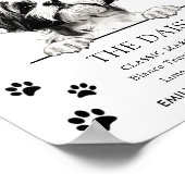 シーズー(犬)Tzu結婚 Dogの特徴的なドリンク看板 ポスター (角)