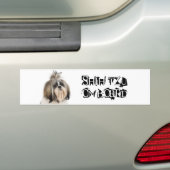 シーズー(犬) Tzu船上に バンパーステッカー (車上)