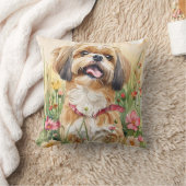 シーズー（犬）Tzu装飾用クッション クッション (ブランケット)