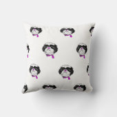 シーズー（犬）Tzu装飾用クッション クッション (裏面)