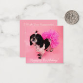 シーズー（犬）Tzu誕生日 ノートカード (正面/裏面インサイチュ)