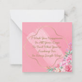 シーズー（犬）Tzu誕生日 ノートカード (裏面)