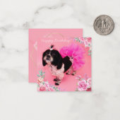 シーズー（犬）Tzu誕生日 ノートカード (正面/裏面インサイチュ)