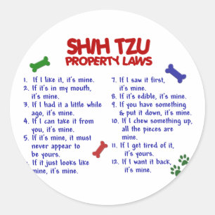 シーズー(犬)TZU財産法2 ラウンドシール